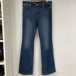 Gap Perfect Boot Mid Rise Womens Jeans 33 Medium Wash Bootcut Blue Denim Stretch